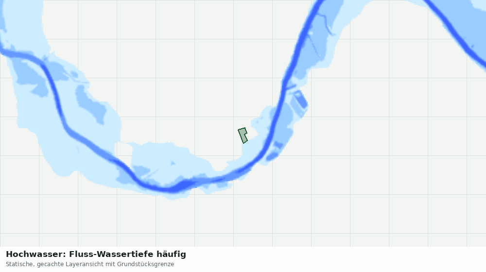 Statische Kartenansicht: Hochwasser: Fluss-Wassertiefe häufig