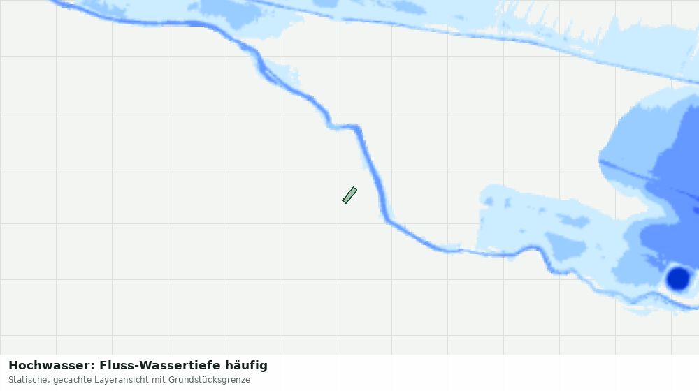 Statische Kartenansicht: Hochwasser: Fluss-Wassertiefe häufig