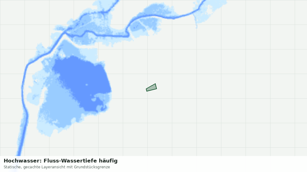 Statische Kartenansicht: Hochwasser: Fluss-Wassertiefe häufig