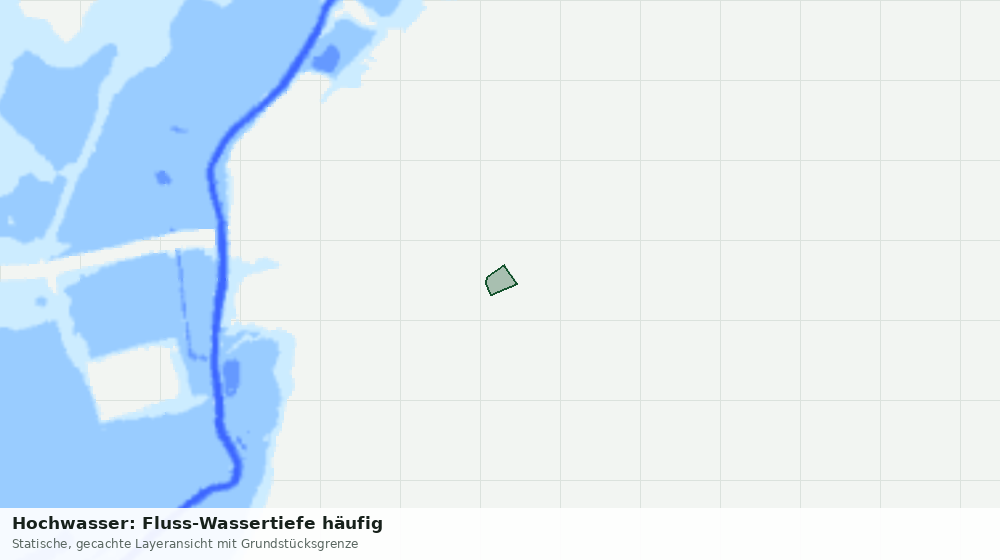 Statische Kartenansicht: Hochwasser: Fluss-Wassertiefe häufig