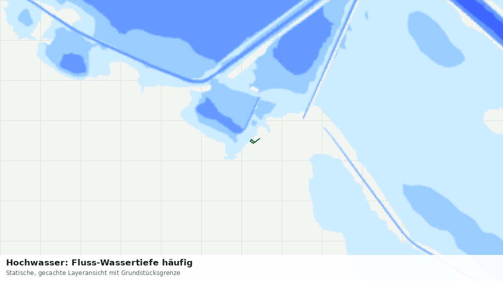 Statische Kartenansicht: Hochwasser: Fluss-Wassertiefe häufig