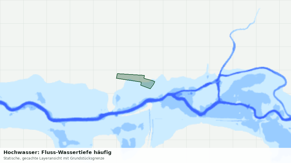 Statische Kartenansicht: Hochwasser: Fluss-Wassertiefe häufig