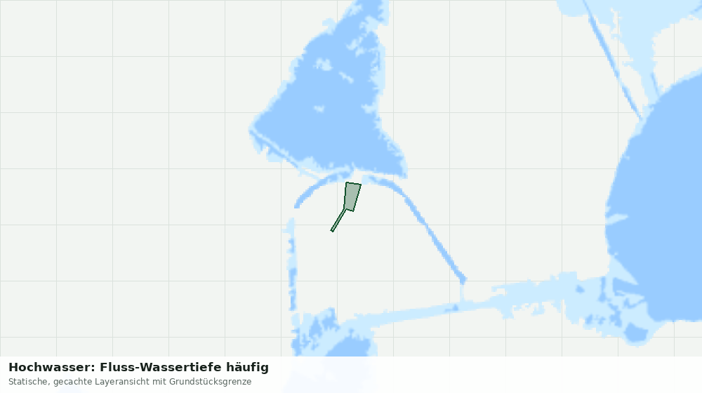 Statische Kartenansicht: Hochwasser: Fluss-Wassertiefe häufig