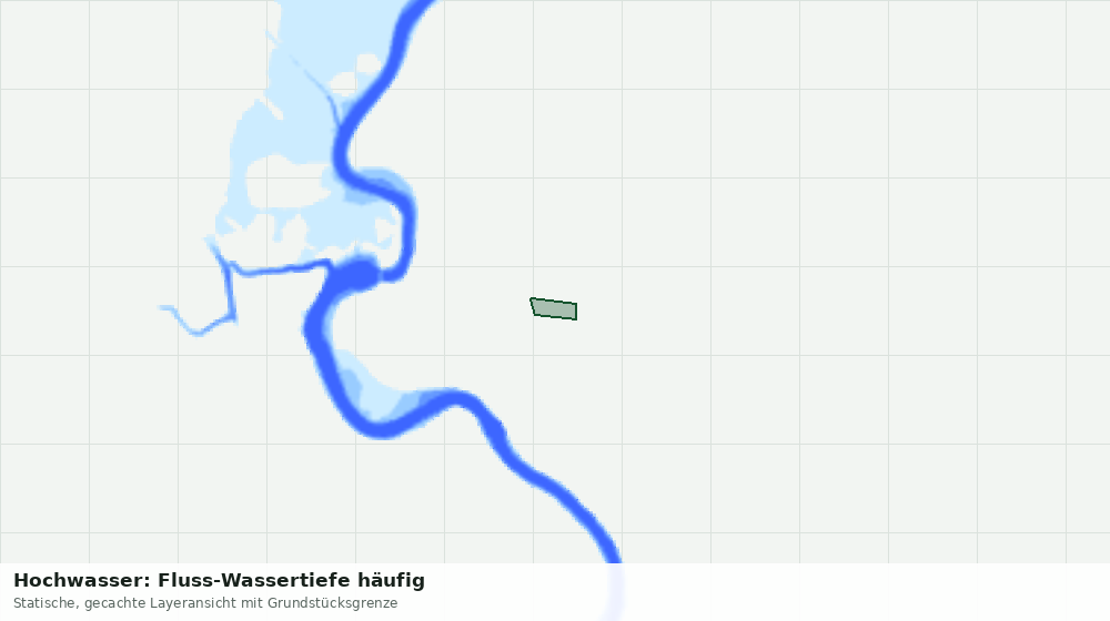 Statische Kartenansicht: Hochwasser: Fluss-Wassertiefe häufig