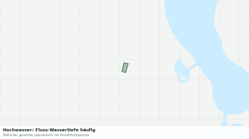 Statische Kartenansicht: Hochwasser: Fluss-Wassertiefe häufig
