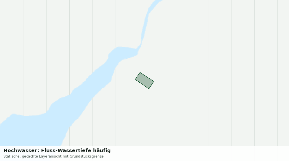 Statische Kartenansicht: Hochwasser: Fluss-Wassertiefe häufig