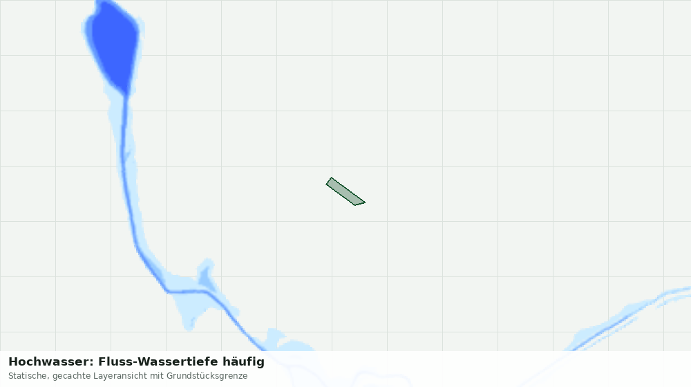 Statische Kartenansicht: Hochwasser: Fluss-Wassertiefe häufig