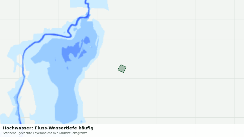 Statische Kartenansicht: Hochwasser: Fluss-Wassertiefe häufig