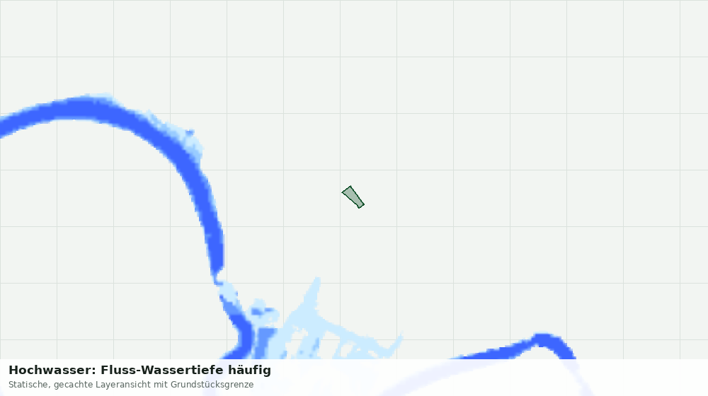 Statische Kartenansicht: Hochwasser: Fluss-Wassertiefe häufig
