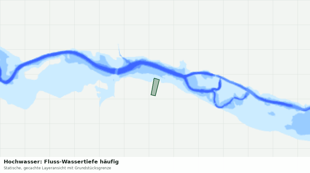 Statische Kartenansicht: Hochwasser: Fluss-Wassertiefe häufig