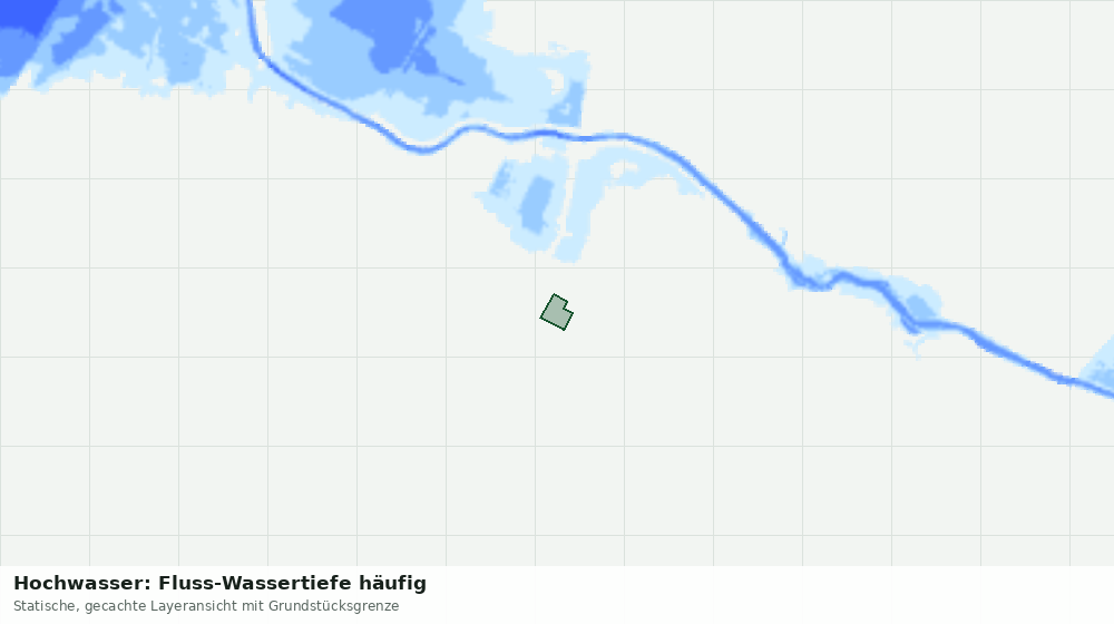 Statische Kartenansicht: Hochwasser: Fluss-Wassertiefe häufig