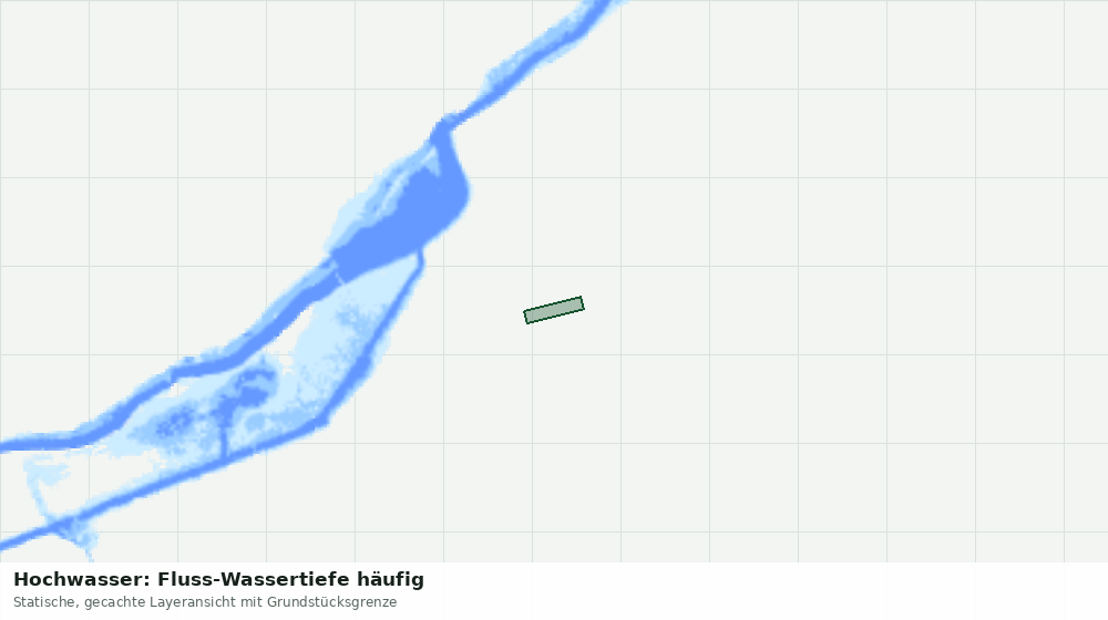 Statische Kartenansicht: Hochwasser: Fluss-Wassertiefe häufig