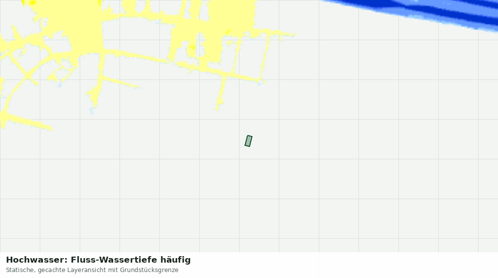 Statische Kartenansicht: Hochwasser: Fluss-Wassertiefe häufig