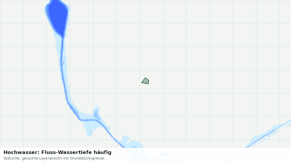Statische Kartenansicht: Hochwasser: Fluss-Wassertiefe häufig