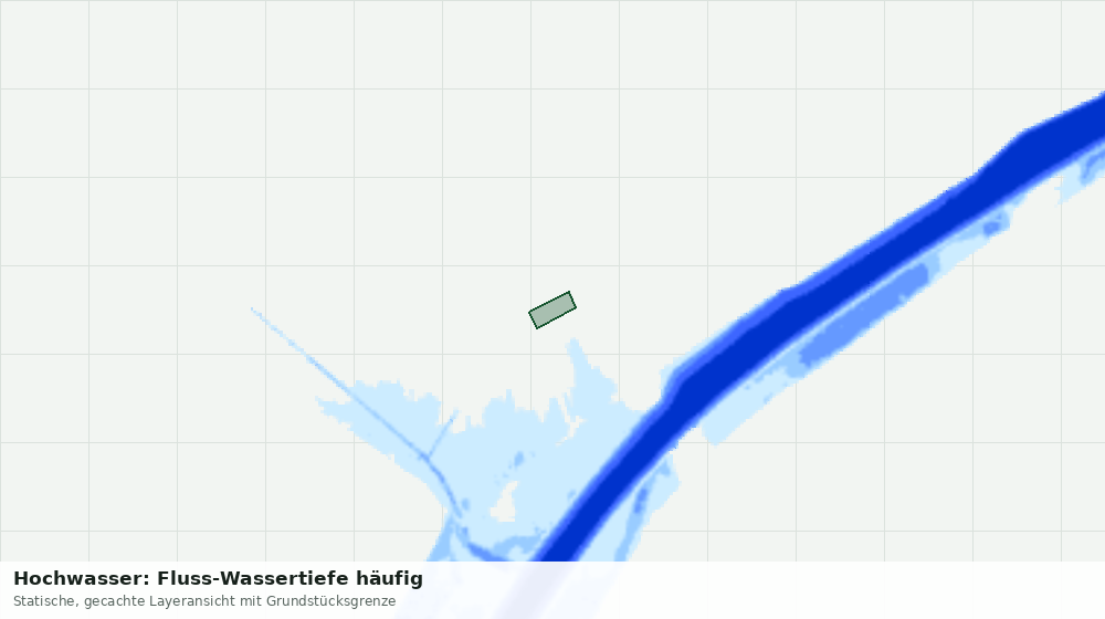 Statische Kartenansicht: Hochwasser: Fluss-Wassertiefe häufig