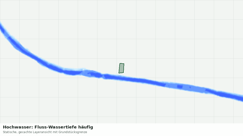 Statische Kartenansicht: Hochwasser: Fluss-Wassertiefe häufig