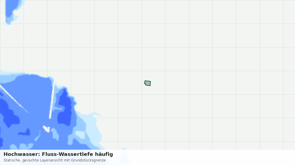 Statische Kartenansicht: Hochwasser: Fluss-Wassertiefe häufig