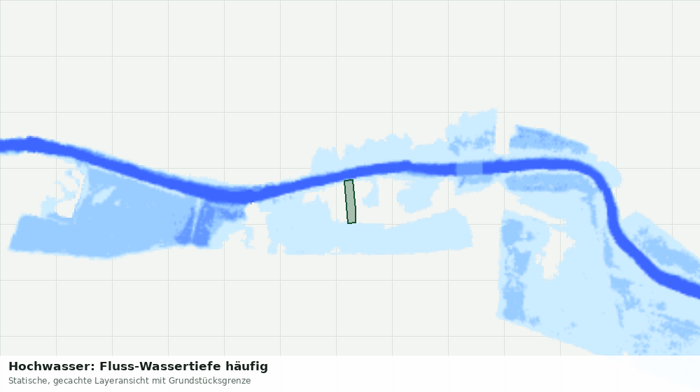 Statische Kartenansicht: Hochwasser: Fluss-Wassertiefe häufig