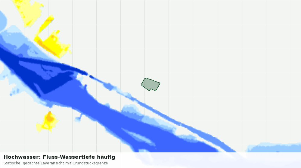 Statische Kartenansicht: Hochwasser: Fluss-Wassertiefe häufig
