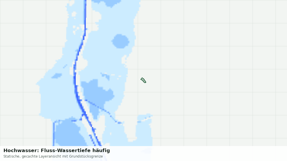 Statische Kartenansicht: Hochwasser: Fluss-Wassertiefe häufig