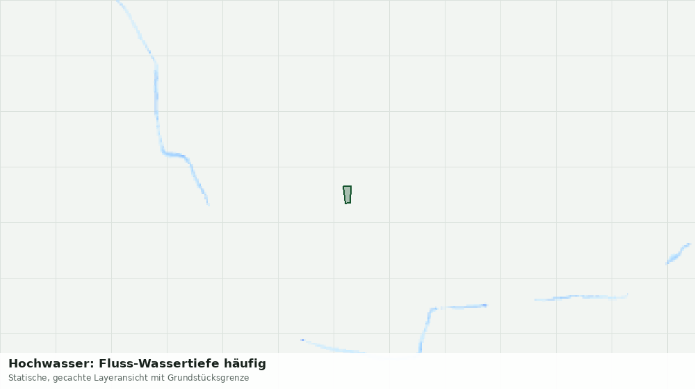 Statische Kartenansicht: Hochwasser: Fluss-Wassertiefe häufig