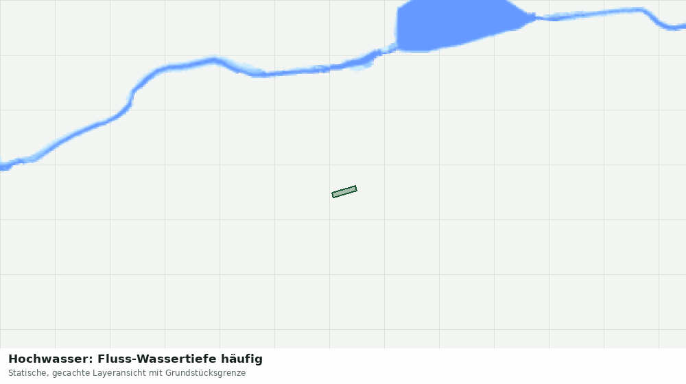 Statische Kartenansicht: Hochwasser: Fluss-Wassertiefe häufig