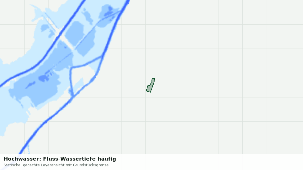 Statische Kartenansicht: Hochwasser: Fluss-Wassertiefe häufig