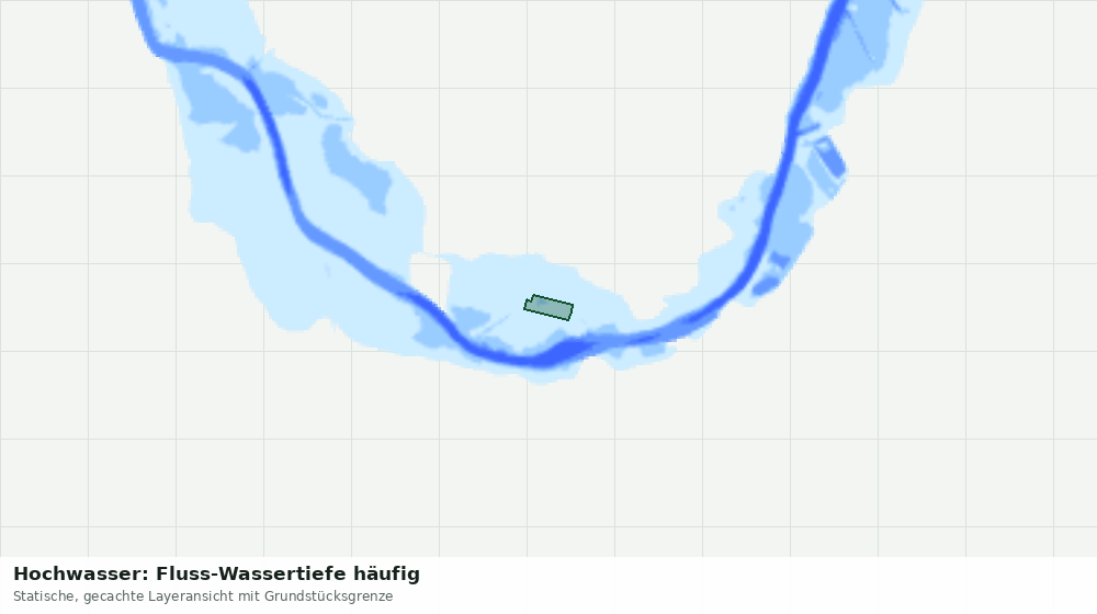 Statische Kartenansicht: Hochwasser: Fluss-Wassertiefe häufig