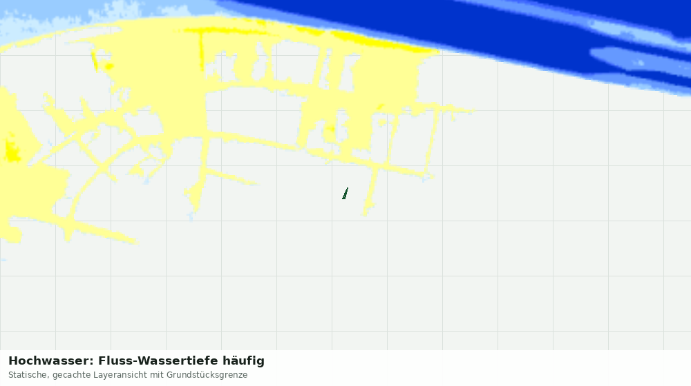 Statische Kartenansicht: Hochwasser: Fluss-Wassertiefe häufig