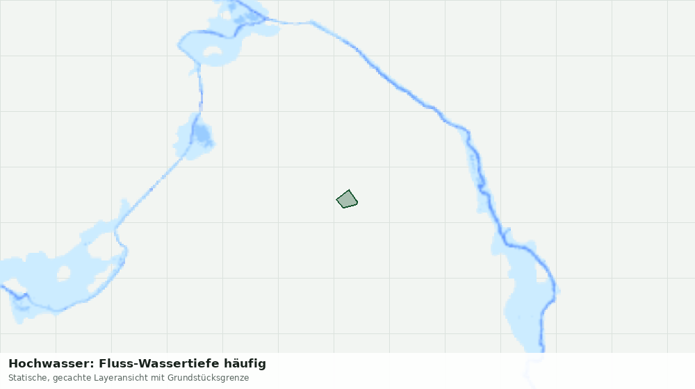 Statische Kartenansicht: Hochwasser: Fluss-Wassertiefe häufig