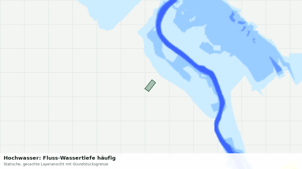Statische Kartenansicht: Hochwasser: Fluss-Wassertiefe häufig