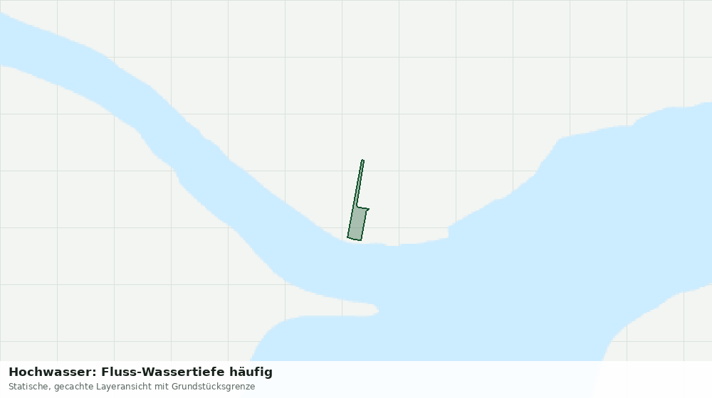 Statische Kartenansicht: Hochwasser: Fluss-Wassertiefe häufig