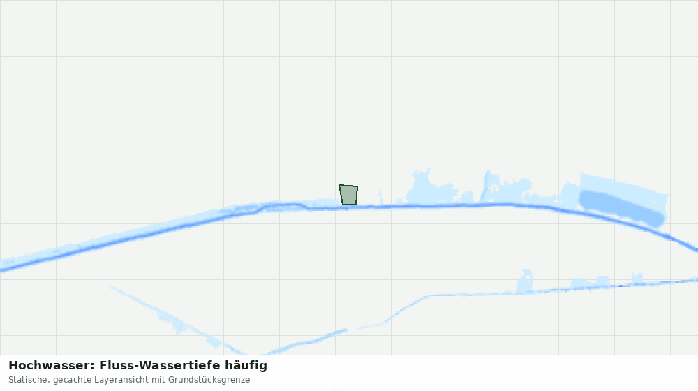 Statische Kartenansicht: Hochwasser: Fluss-Wassertiefe häufig