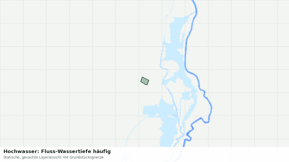 Statische Kartenansicht: Hochwasser: Fluss-Wassertiefe häufig