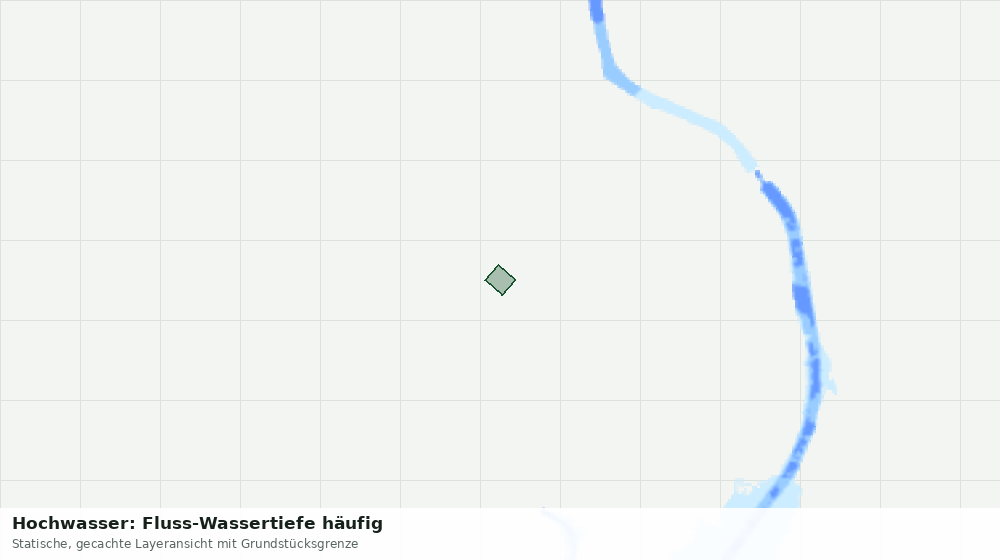 Statische Kartenansicht: Hochwasser: Fluss-Wassertiefe häufig