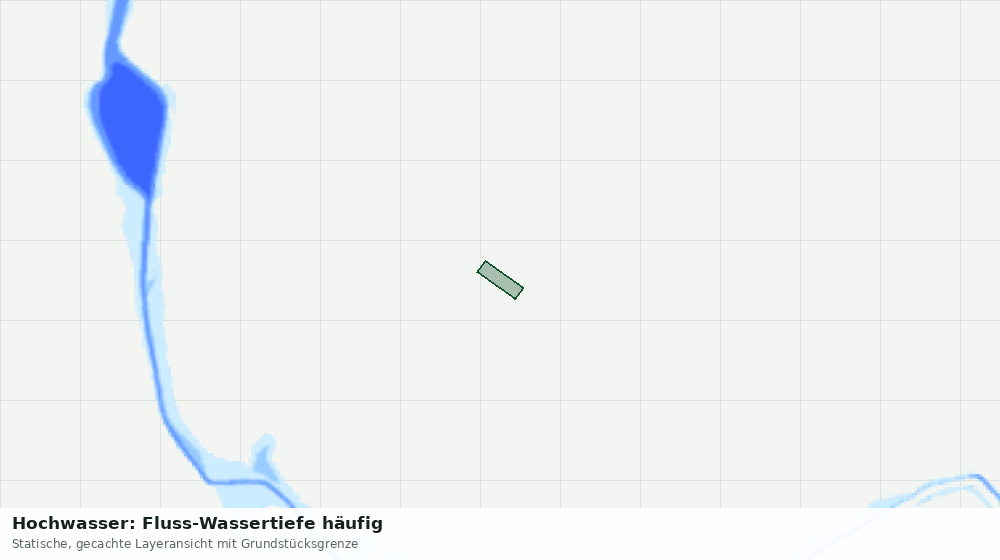 Statische Kartenansicht: Hochwasser: Fluss-Wassertiefe häufig