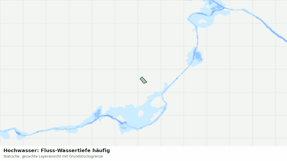 Statische Kartenansicht: Hochwasser: Fluss-Wassertiefe häufig