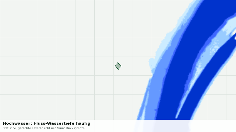 Statische Kartenansicht: Hochwasser: Fluss-Wassertiefe häufig