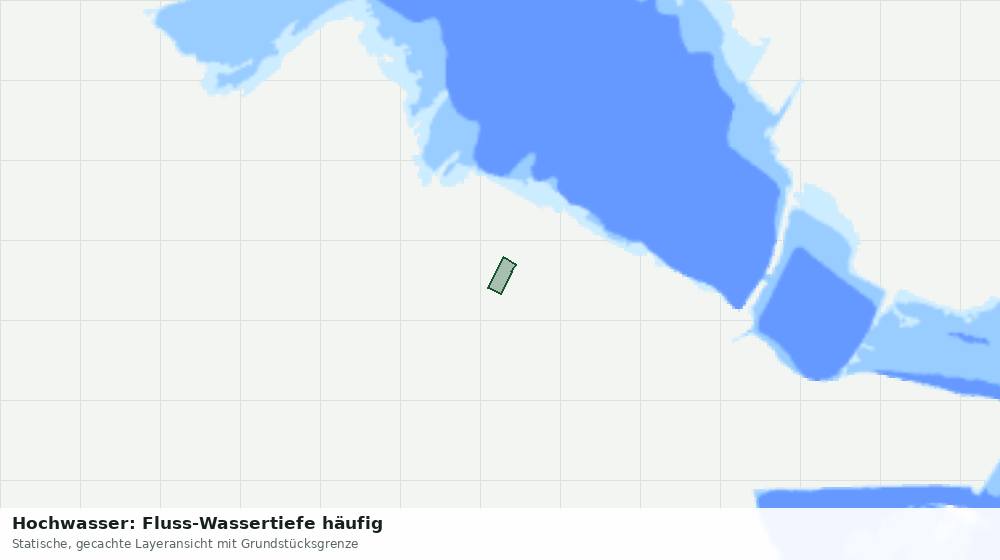 Statische Kartenansicht: Hochwasser: Fluss-Wassertiefe häufig