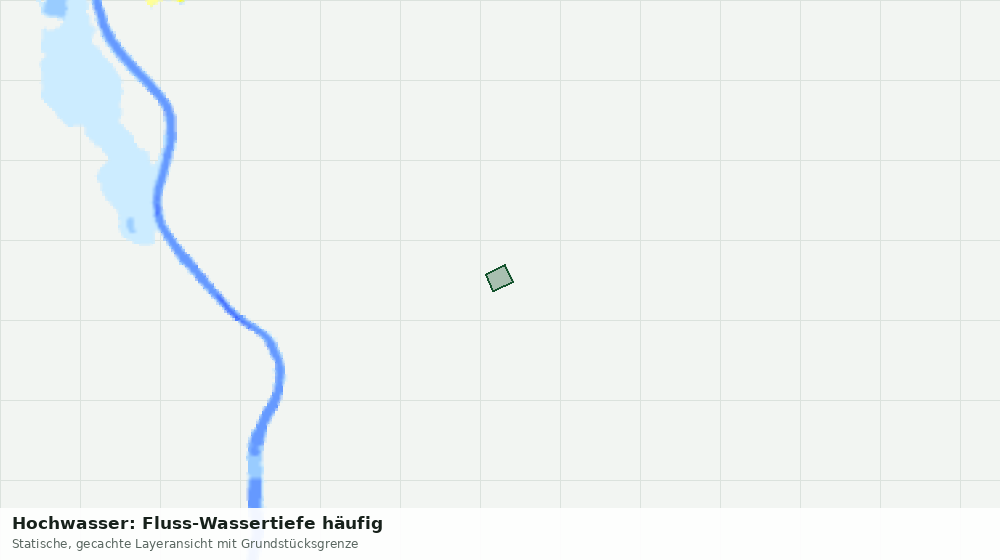 Statische Kartenansicht: Hochwasser: Fluss-Wassertiefe häufig
