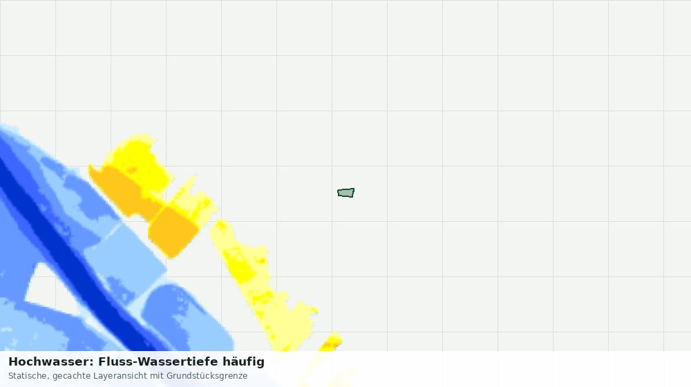Statische Kartenansicht: Hochwasser: Fluss-Wassertiefe häufig