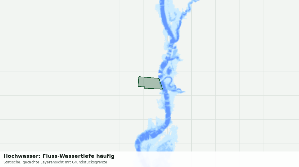 Statische Kartenansicht: Hochwasser: Fluss-Wassertiefe häufig