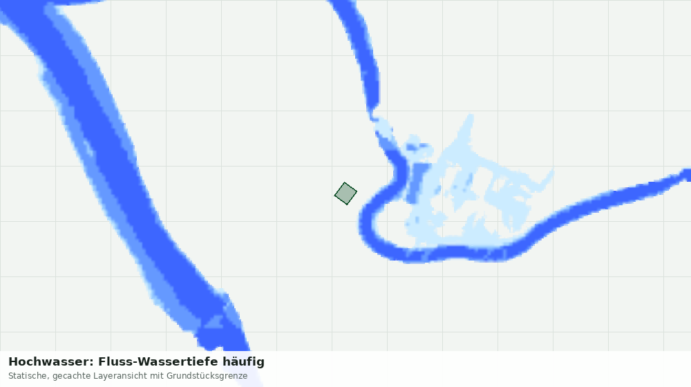 Statische Kartenansicht: Hochwasser: Fluss-Wassertiefe häufig