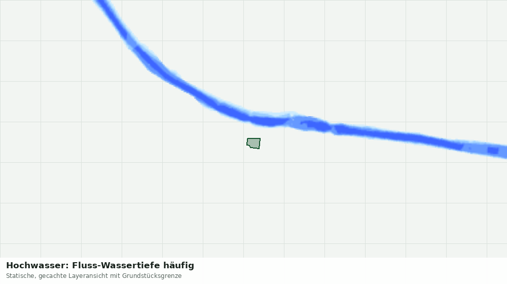 Statische Kartenansicht: Hochwasser: Fluss-Wassertiefe häufig