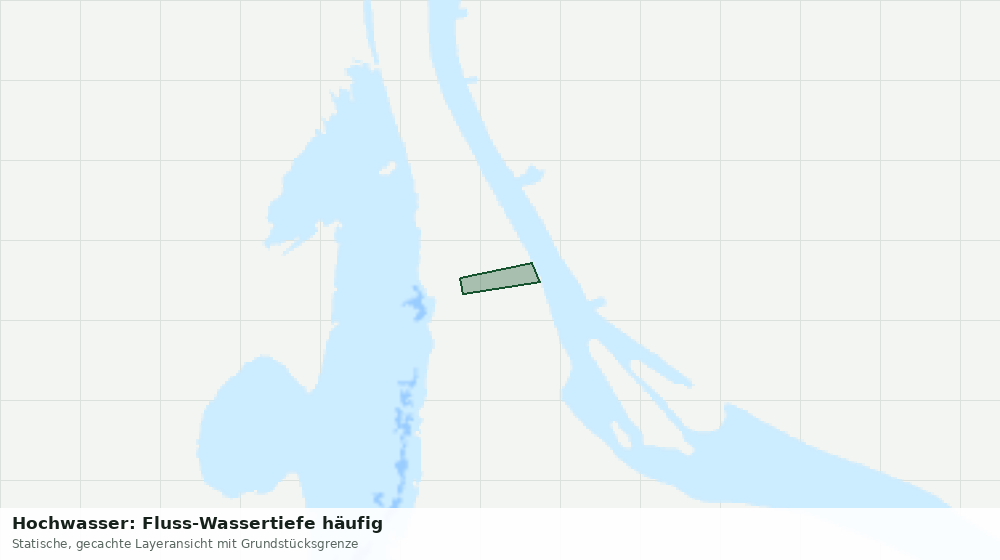 Statische Kartenansicht: Hochwasser: Fluss-Wassertiefe häufig