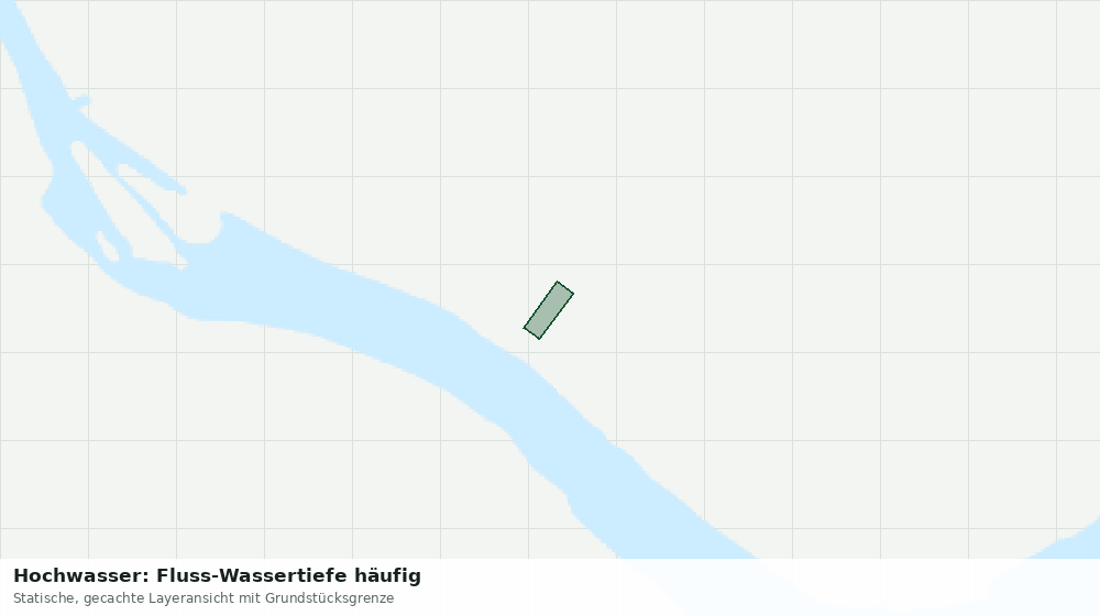 Statische Kartenansicht: Hochwasser: Fluss-Wassertiefe häufig