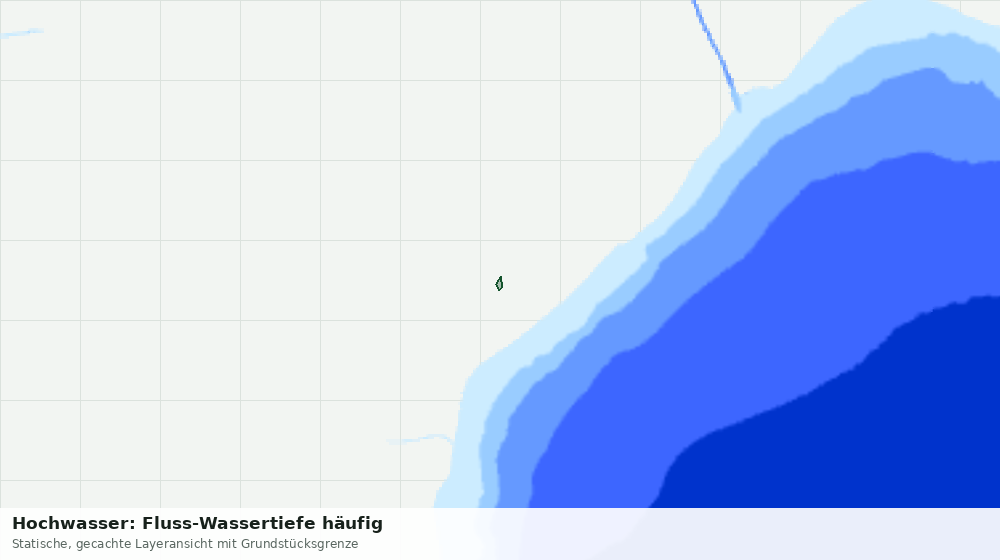 Statische Kartenansicht: Hochwasser: Fluss-Wassertiefe häufig
