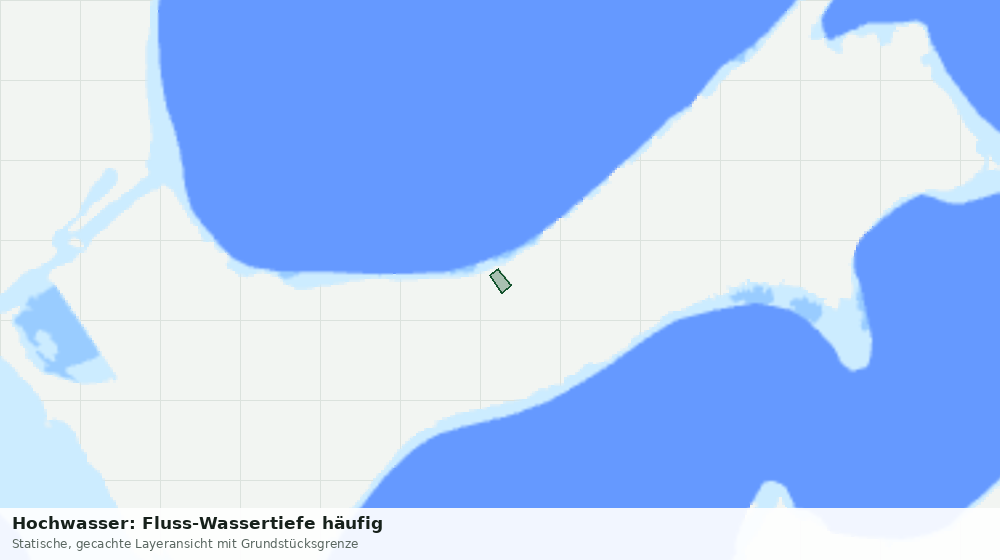 Statische Kartenansicht: Hochwasser: Fluss-Wassertiefe häufig