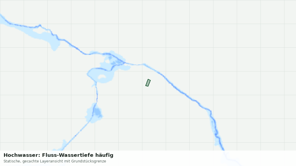 Statische Kartenansicht: Hochwasser: Fluss-Wassertiefe häufig