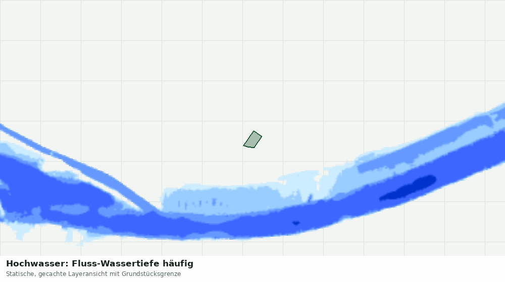 Statische Kartenansicht: Hochwasser: Fluss-Wassertiefe häufig